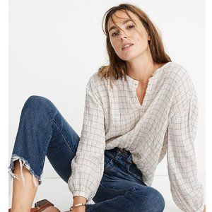 Madewell Meadow Shirt in Windowpane